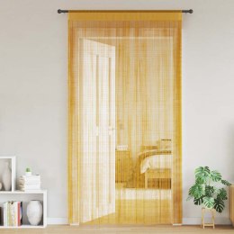 VidaXL Zasłony sznurkowe 2 szt. Złote 140x250 cm