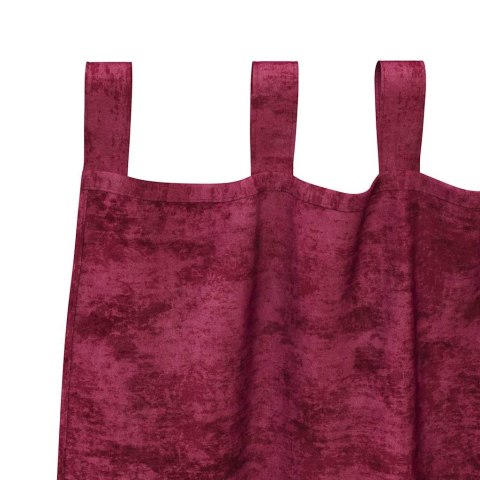 VidaXL Zasłony z weluru 2 pcs czerwone wino 245 x 140 cm Aksamit