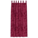 VidaXL Zasłony z weluru 2 pcs czerwone wino 260 x 140 cm Aksamit