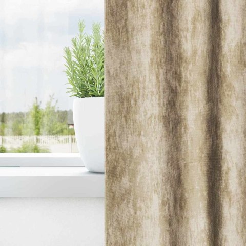 VidaXL Zasłony z weluru z zasłonami 2 pcs Kremowy 140 x 140 cm Aksamit