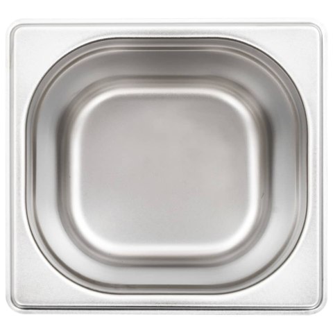 POJEMNIKI GASTRONOMICZNE GN 1/6 150 MM STAL NIERDZEWNA BEMAR ZESTAW 8 SZTUK