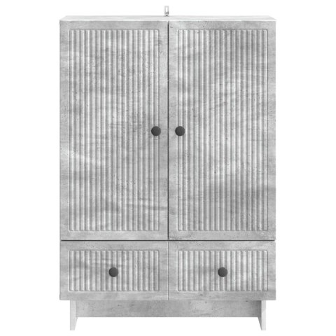 VidaXL Bufet Betonowy Szary 66 x 34,5 x 95 cm Drewno inżynieryjne