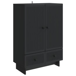 VidaXL Bufet Czarny 66 x 34,5 x 95 cm Drewno inżynieryjne