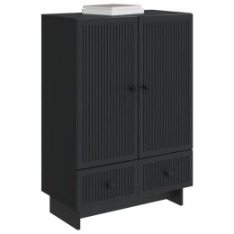 VidaXL Bufet Czarny 66 x 34,5 x 95 cm Drewno inżynieryjne