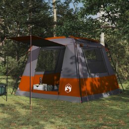 VidaXL Namiot Toaletowy Szary i pomarańczowy 10-osobowy