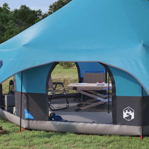 VidaXL Namiot rodzinny Niebieski 10-osobowy