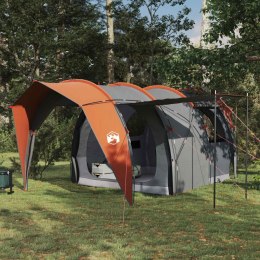 VidaXL Namiot tunelowy Szary i pomarańczowy 382 x 262 x 214 cm
