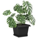 VidaXL Doniczki 24 pcs Czarny 23 x 23 x 17,5 cm Z tworzywa sztucznego