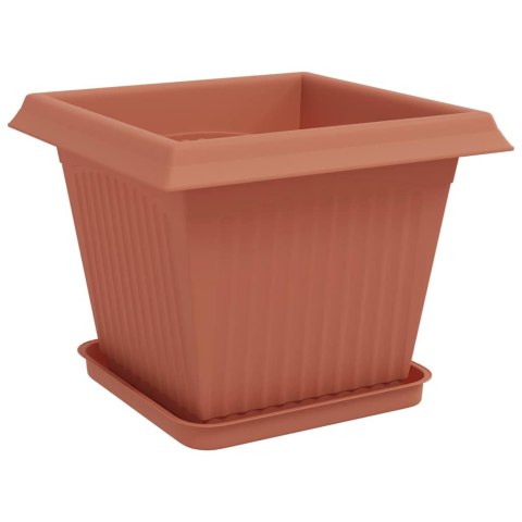 VidaXL Doniczki 24 pcs Czerwony ceglasty 33 x 33 x 26 cm