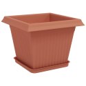 VidaXL Doniczki 6 pcs Czerwony ceglasty 28,5 x 28,5 x 22 cm