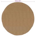 VidaXL Dywan Naturalny Ø 150 cm Juta