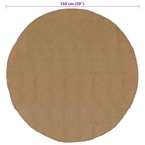 VidaXL Dywan Naturalny Ø 150 cm Juta