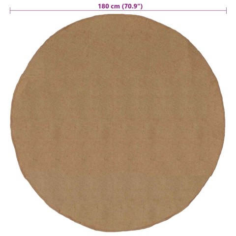 VidaXL Dywan Naturalny Ø 180 cm Juta