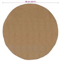 VidaXL Dywan Naturalny Ø 90 cm Juta