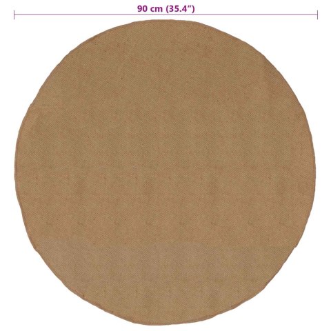 VidaXL Dywan Naturalny Ø 90 cm Juta