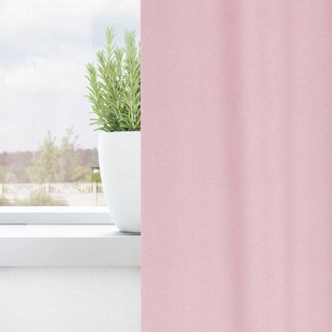 VidaXL Firany blackout z kółkami 2 pcs Dziecięcy róż 140 x 140 cm