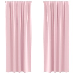 VidaXL Firany blackout z kółkami 2 pcs Dziecięcy róż 245 x 140 cm