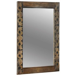 VidaXL Lustro ścienne Prostokątny Orzechowy brąz 70 x 50 cm