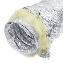 VidaXL Przewód wentylacyjny, izolowany, aluminiowy, 6 m, Ø10 cm