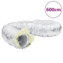VidaXL Przewód wentylacyjny, izolowany, aluminiowy, 6 m, Ø12,5 cm