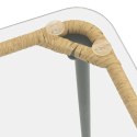 VidaXL Stół Ogrodowy Naturalny 80 x 40 x 45 cm polirattan