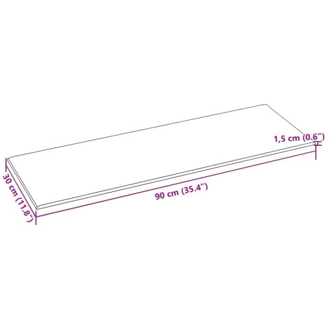 VidaXL Wejściowy zagłówek 12 pcs Czarny 90 x 30 cm tkanina