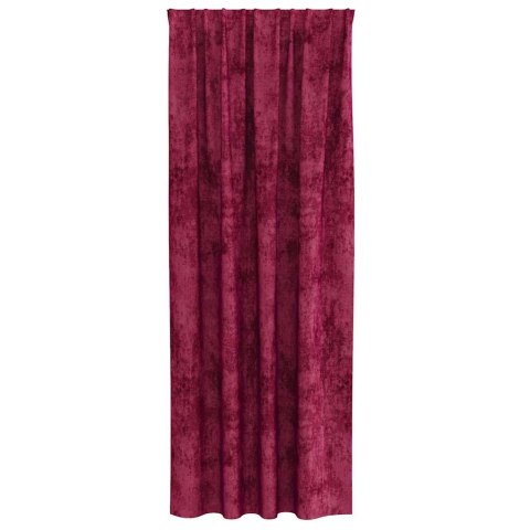 VidaXL Zasłony z weluru 2 pcs Czerwone wino 260 x 140 cm Aksamit