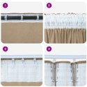 VidaXL Zasłony z weluru 2 pcs szampański 140 x 140 cm Aksamit
