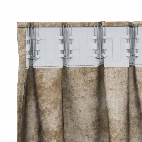 VidaXL Zasłony z weluru 2 pcs szampański 245 x 140 cm Aksamit