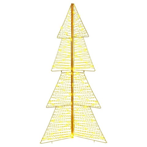 VidaXL Choinka z 160 diodami LED Ciepła biel 150 cm PET