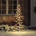 VidaXL Choinka z 160 diodami LED Ciepła biel 150 cm rattan