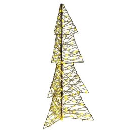 VidaXL Choinka z 160 diodami LED Ciepła biel 150 cm rattan