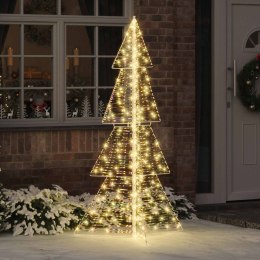 VidaXL Choinka z 240 diodami LED Ciepła biel 180 cm PET