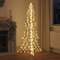 VidaXL Choinka z 240 diodami LED Ciepła biel 180 cm PET
