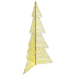 VidaXL Choinka z 240 diodami LED Ciepła biel 180 cm PET