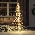 VidaXL Choinka z 240 diodami LED Ciepła biel 180 cm rattan