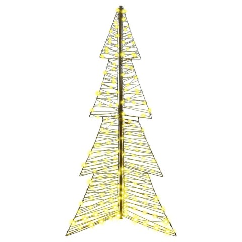 VidaXL Choinka z 240 diodami LED Ciepła biel 180 cm rattan