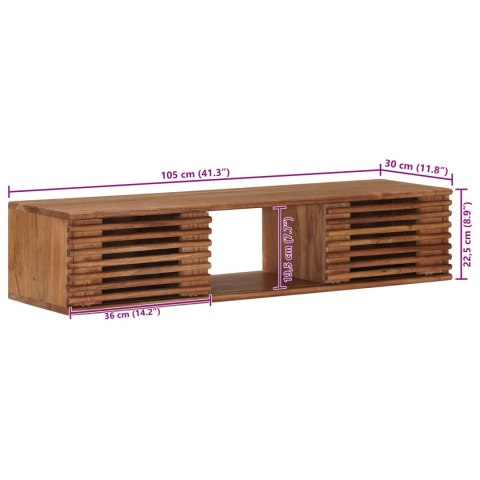 VidaXL Szafka pod telewizor z drzwiami Naturalny 105 x 30 x 22,5 cm
