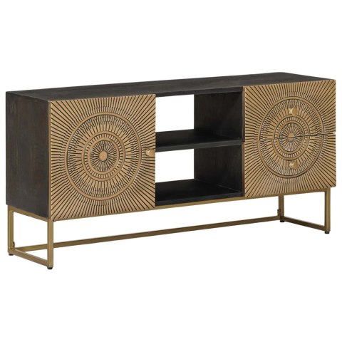 VidaXL Szafka pod telewizor z szufladą Mosiądz 105 x 30 x 50 cm