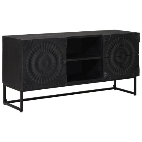 VidaXL Szafka pod telewizor z szufladą z półką Czarny 105 x 30 x 54 cm