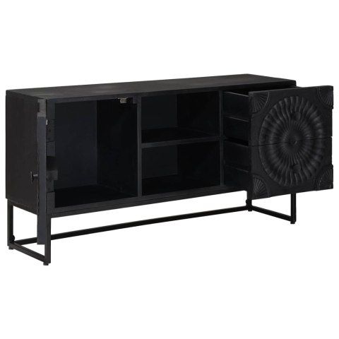 VidaXL Szafka pod telewizor z szufladą z półką Czarny 105 x 30 x 54 cm