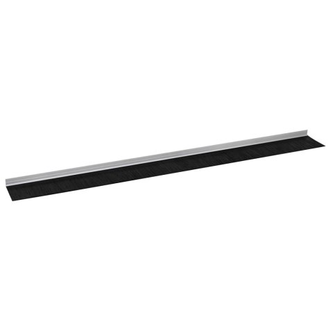 VidaXL Szczotki uszczelniające do drzwi samoprzylepne 6 pcs Srebrny