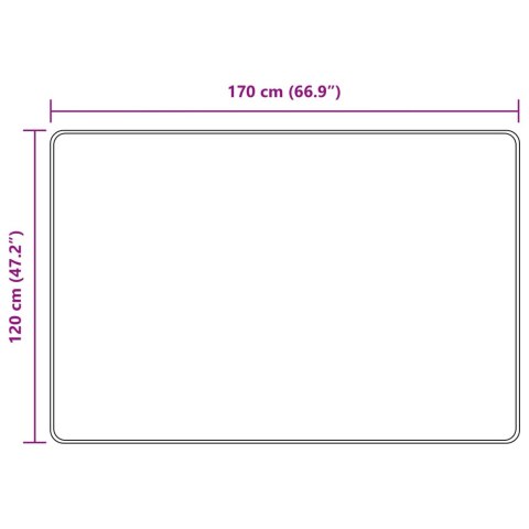 VidaXL Chodnik dywanowy MARSA Beżowy 120 x 170 cm Poliester i PVC