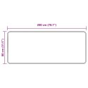 VidaXL Chodnik dywanowy MARSA Czarny 80 x 200 cm Poliester i PVC