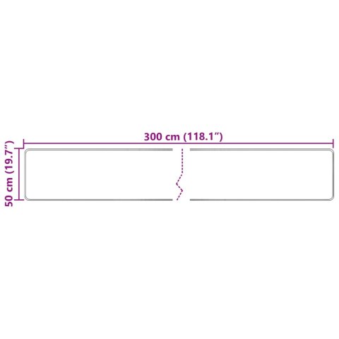 VidaXL Chodnik dywanowy MARSA Wielokolorowe 50 x 300 cm