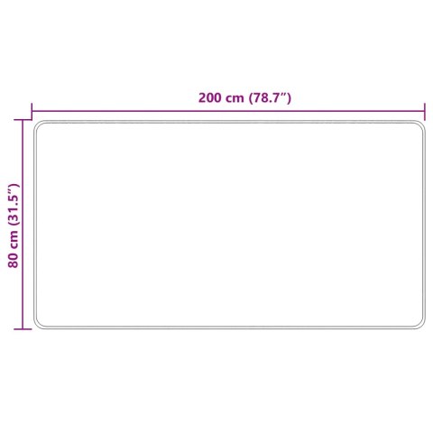 VidaXL Chodnik dywanowy MARSA Wielokolorowe 80 x 200 cm
