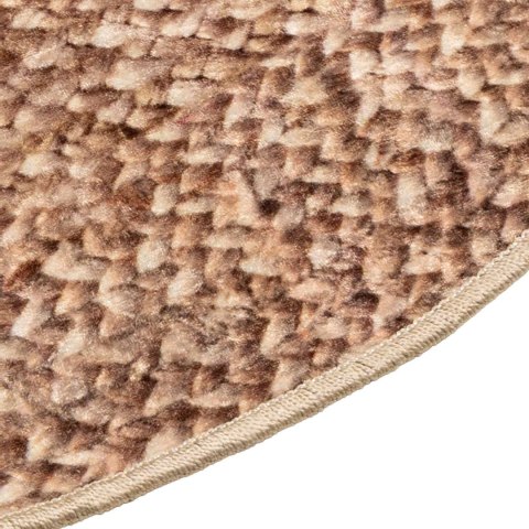 VidaXL Chodnik dywanowy MARSA Żółty 120 x 120 cm Poliester i PVC