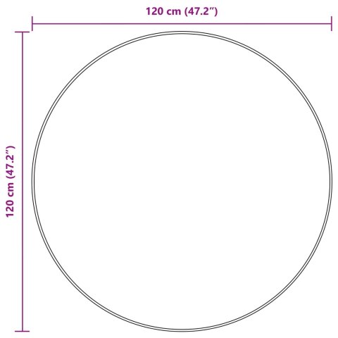 VidaXL Chodnik dywanowy MARSA Żółty 120 x 120 cm Poliester i PVC