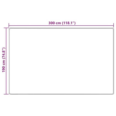 VidaXL Chodnik dywanowy MARSA Żółty 190 x 300 cm Poliester i PVC