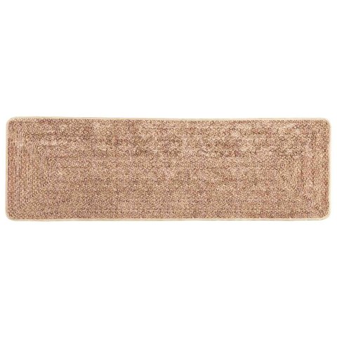 VidaXL Chodnik dywanowy MARSA Żółty 50 x 150 cm Poliester i PVC